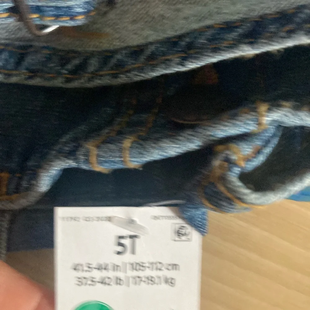Oshkosh Blue Jeans Overalls Boys Girls 5 T